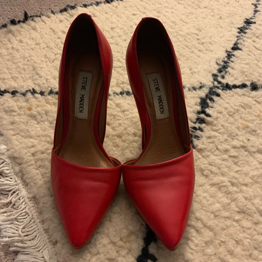 Red Steve Madden Heels